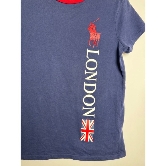 Ralph‎ Lauren Ringer Tee Womens S Small Short Sleeve Navy 2012 London Olympics - Picture 4 of 6